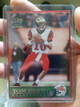 2000 Pacific Tom Brady Rc England Patriots 403 Football Card