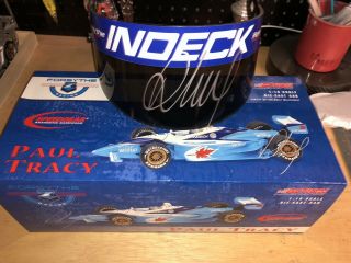 2003 Paul Tracy Lola Cosworth Action 1/18 W/ Signed Visor Cart Champ Car Indy