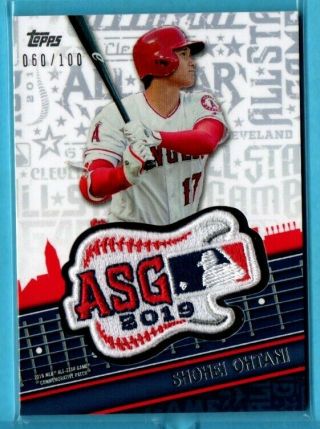Shohei Ohtani 2019 Topps All Star Game Fanfest Patch 60/100 Angels