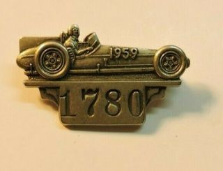 Indy 500 1959 Silver Pit Badge 1780