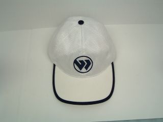 Wimbledon Lawn Tennis And Croquet Club White Baseball Hat Cap With Blue Emblem