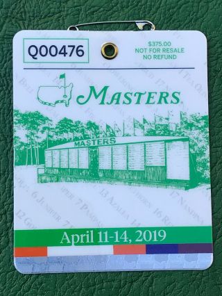2019 Masters Badge Tiger Woods Wins 5th Green Jacket Badge In Hand Ready To Ship