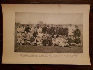 York Giants 1910 Huge Team Picture Insert Christy Mathewson Rube Marquard
