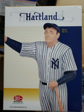 2002 York Yankee Babe Ruth Hartland Statue In Its Box