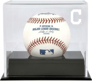 Cleveland Indians Baseball Cube Logo Display Case - Fanatics