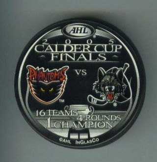 Phantoms Vs Wolves 2005 Calder Cup Finals Ahl Hockey Puck