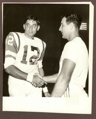 1965 Press Photo Joe Namath Of The York Jets On The Sidelines Rookie Year