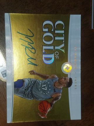 2018 - 19 Panini Opulence Fotl City Of Gold Autograph Jj Redick 9/10