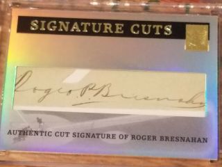 2004 Topps Tribute Hall of Fame Roger Bresnahan Cut Autograph Auto 1/1 HOF 1945 3