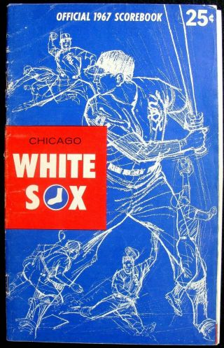 June 18,  1967 Chicago White Sox V.  N.  Y.  Yankees Program & Scorebook @ Comiskey