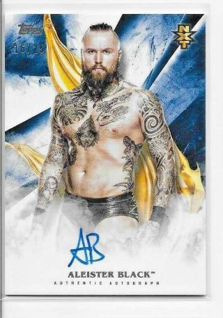 2019 Topps Wwe Undisputed Aleister Black Blue Auto 