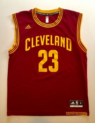 Lebron James 23 Cleveland Cavaliers Adidas Finals Men’s Medium Jersey