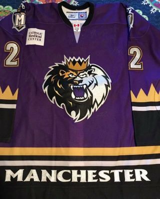 2006 - 07 Manchester Monarchs Game Worn/used Hockey Jersey Ahl Echl Team Signed