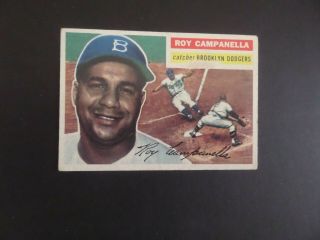 1956 Topps Roy Campanella Dodgers Baseball Card Ex 101 Bv $150.  00 805