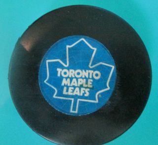 1973 Henri Richard Nhl Game Goal Scored Puck Toronto Maple Leafs