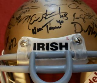 Jeff Tisak 63 Notre Dame Football Game Worn Helmet Steiner Hologram Ncaa
