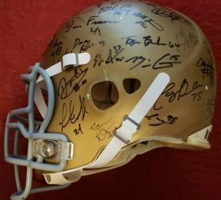 Jeff Tisak 63 Notre Dame Football Game Worn Helmet Steiner hologram NCAA 5