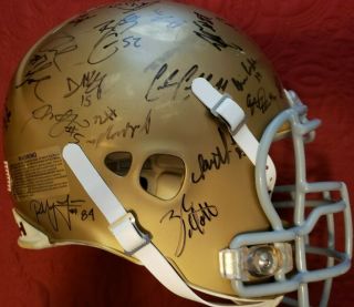 Jeff Tisak 63 Notre Dame Football Game Worn Helmet Steiner hologram NCAA 6