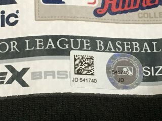 RUSIN size 44 52 2018 Colorado Rockies GAME jersey alt black MLB HOLO 7