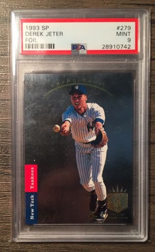 1993 Sp Foil 279 Derek Jeter Yankees Rc Rookie Psa 9
