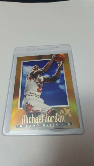 1996 - 97 Ex2000 9 Michael Jordan Chicago Bulls Basketball Card
