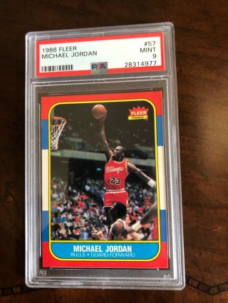 1986 Fleer Michael Jordan PSA 9 4
