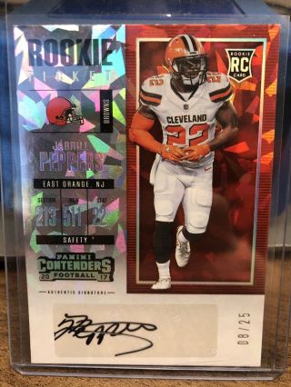 Jabrill Peppers 2017 Panini Contenders Cracked Ice Autograph Auto Rc 