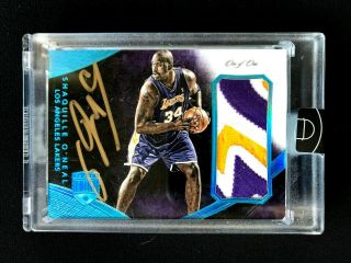 2014 - 15 Panini Eminence Basketball Shaquille O’neal Auto Patch 1/1