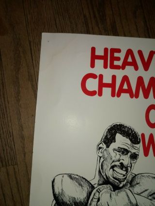 Spinks Vs Tyson Atlantic City Convention Center June 27,  1988 Boxing Poster RHTF 2