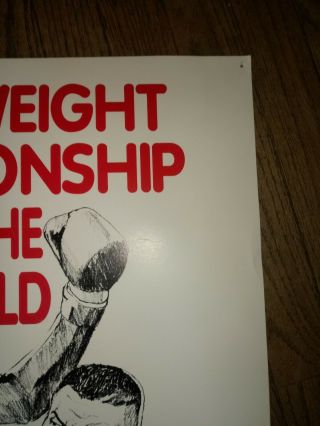 Spinks Vs Tyson Atlantic City Convention Center June 27,  1988 Boxing Poster RHTF 3