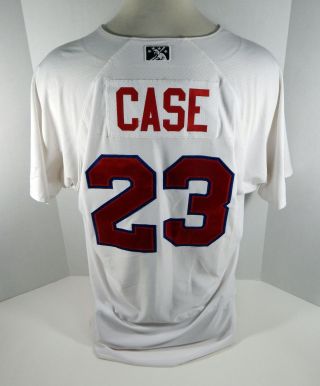 2018 Buffalo Bisons Andrew Case 23 Game White Jersey