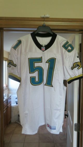 Kevin Hardy Jacksonville Jaguars Authentic Game Issued Jersey sz 48 4