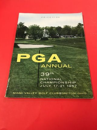 Vintage Golf Memorabilia / Pga Annual 39th Miami Valley Golf Club / July 1957