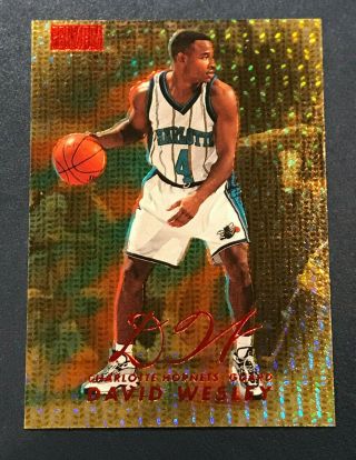 1998 - 99 Skybox Star Rubies Parallel David Wesley 38 Foil /50 Only 50 Red