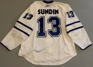 Mats Sundin Toronto Maple Leafs White Authentic Edge 2.  0 Jersey Canada Size 58