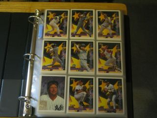 1996 Topps Baseball Card Complete Set In Album Nm,  440 Cards With Insert