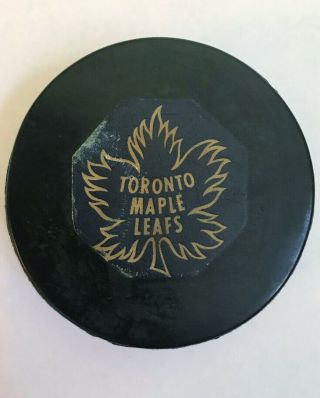 1969 - 73 Nhl Toronto Maple Leafs Art Ross Converse Game Puck