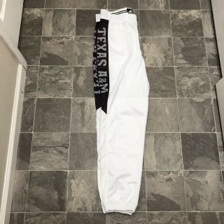 Men’s Adidas Texas A&M Aggies Team Issued Game Worn Baseball Pants Sz L White 2