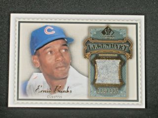 Ernie Banks 2009 Sp Legendary Cuts Memorabilia Jersey (115/125) Chicago Cubs Eb2