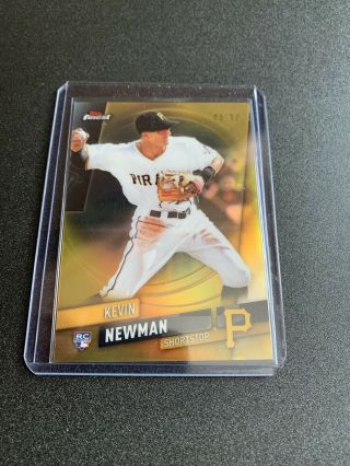 2019 Topps Finest Kevin Newman Gold Refractor /50 Rc Pirates Extended Base Sp