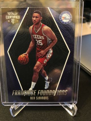 2016 Panini Totally Certified Ben Simmons Franchise Foundations Rc Rookie