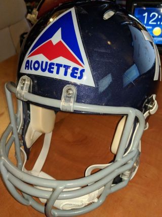 Montreal Alouettes Cfl Football 1974 Throwback Riddell Revolution Helmet (xl)