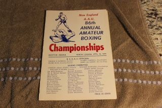 1973 (apr.  16) National Amateur Boxing Championship Program (marvin Hagler)