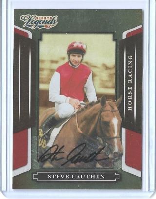 2008 Donruss Legends Steve Cauthen Autograph Auto Card 106 Legendary Jockey