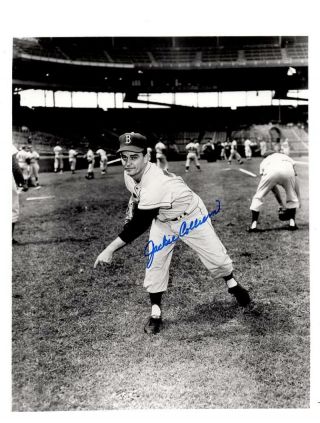 Jackie Collum Brooklyn Dodgers Signed Autographed 8x10 Photo W/coa
