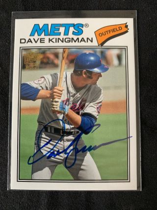 2012 Topps Archives Dave Kingman Fan Favorites Autograph Mets On Card Auto