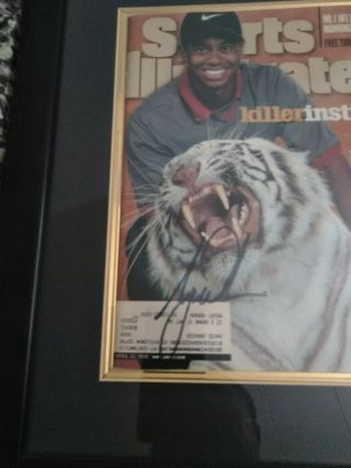 Signed Tiger Woods Sports Illustrated April 13,  1998
