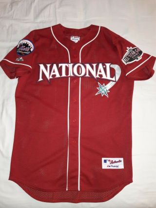 Adult L Majestic 31 Mike Piazza 2001 All Star Game Nl Jersey Seattle Button Up