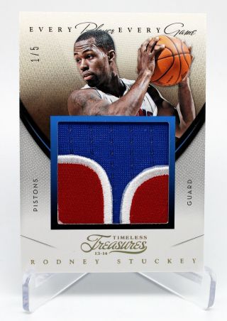 2013/14 Timeless Treasures Every Player Every Game Patch Rodney Stuckey 1/5