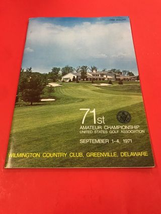 Vintage Golf Memorabilia / 71st Wilmington Country Club / September 1971